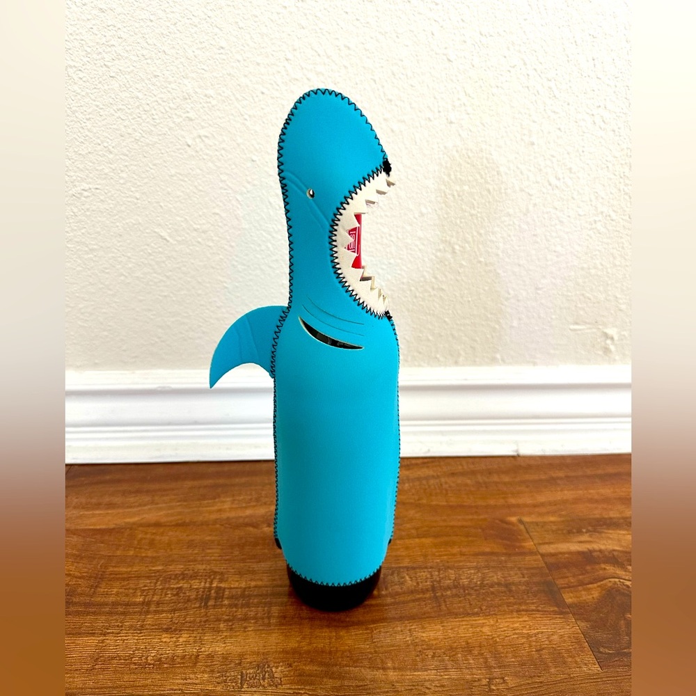 Blue shark festive summer bottle cover